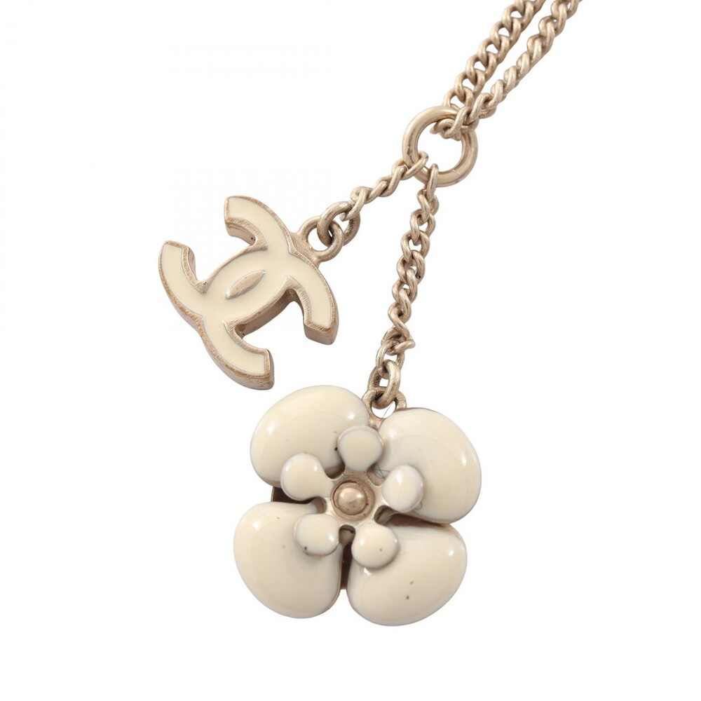 Chanel Coco Mark Camelia Necklace #350147C45B
